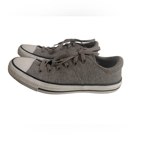 Converse Sneaker Womens 9 All Star Low Top Gray Material Punk Retro 90's Grunge - Picture 1 of 14
